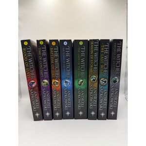 The Witcher 8 Book Set Andrzej Sapkowski Paperback Blood of Elves Last Wish Saga